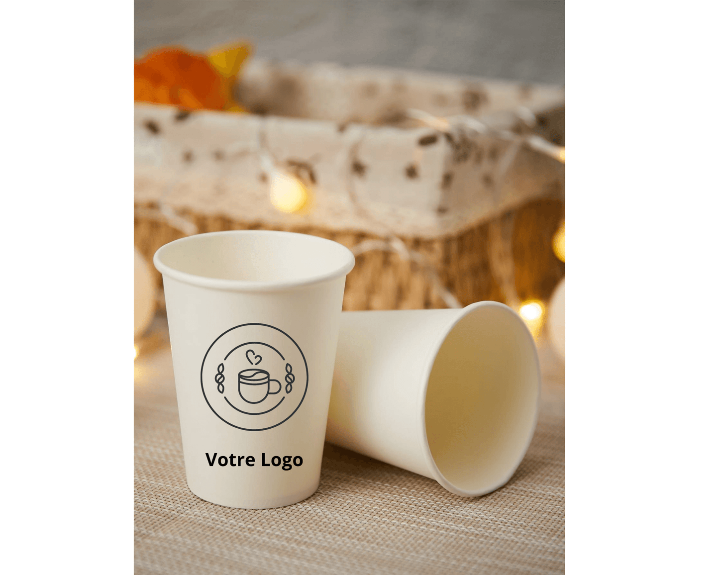 Gobelet en carton personnalisé | Design et livraison compris