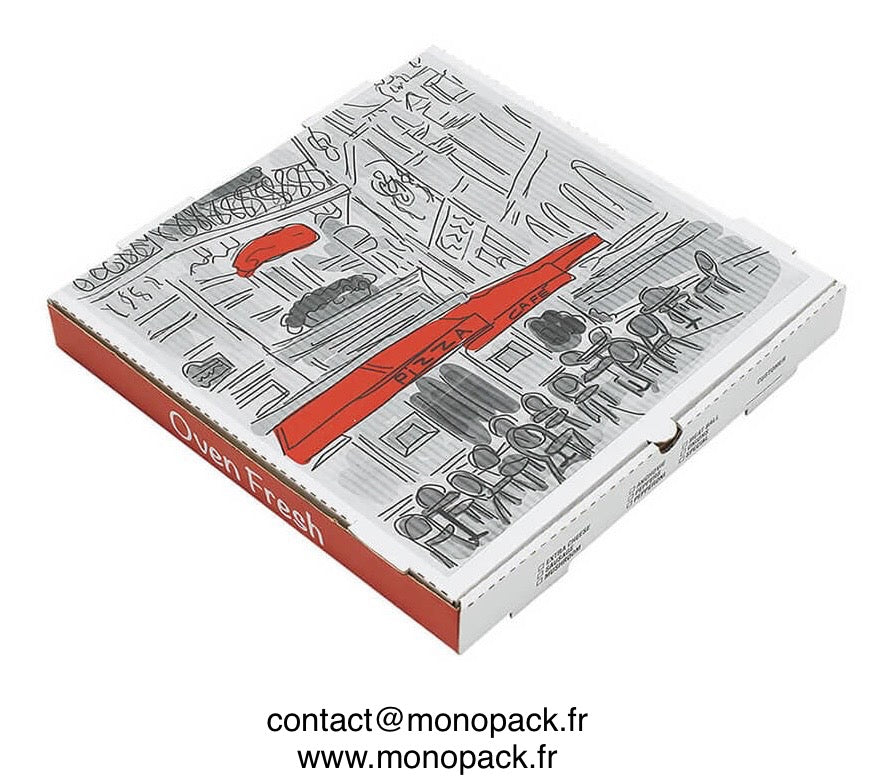 Boîtes à Pizza Personnalisées | Design et livraison compris